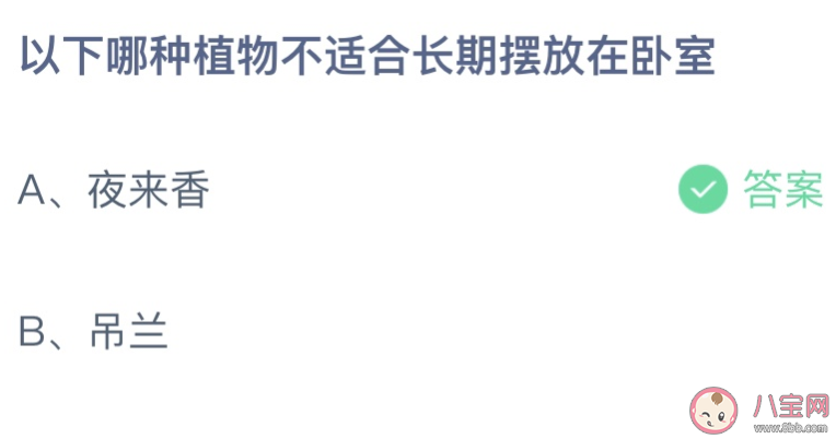以下哪种植物不适合长期摆放在卧室 蚂蚁庄园3月23日答案最新 以下哪种植物不适合长期摆放在卧室 蚂蚁庄园3月23日答案最新
