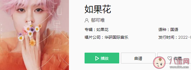 郁可唯新歌《如果花》歌词是什么 《如果花》歌曲信息介绍