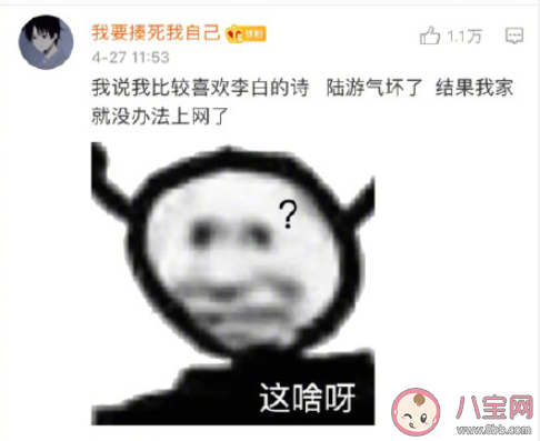 陆游气坏了是什么梗 陆游气坏了梗的出处是什么