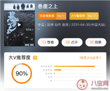 《悬崖之上》口碑评价怎么样 《悬崖之上》好看吗