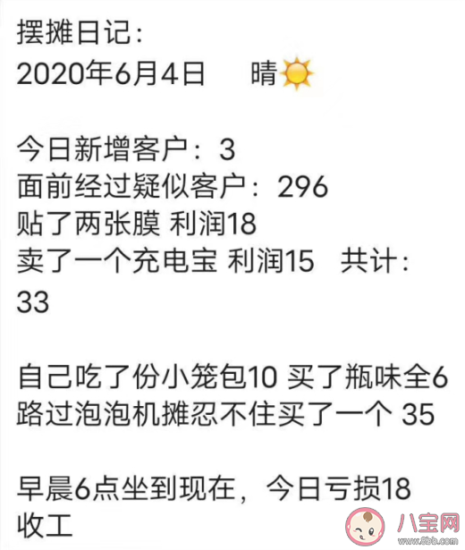 摆摊日记是什么意思 摆摊日记可以怎么写