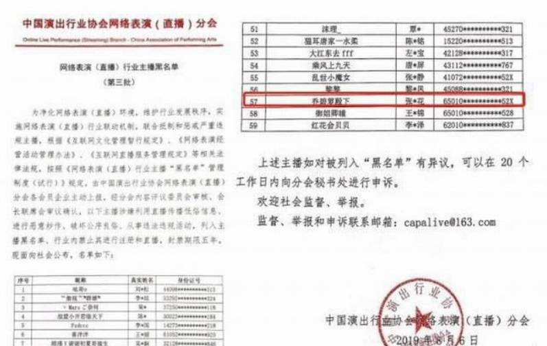 乔碧萝拉入直播黑名单是怎么回事 乔碧萝真名叫什么