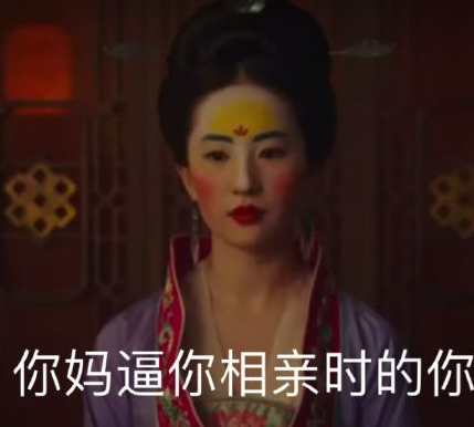 刘亦菲花木兰表情包图片 刘亦菲花木兰妆容图