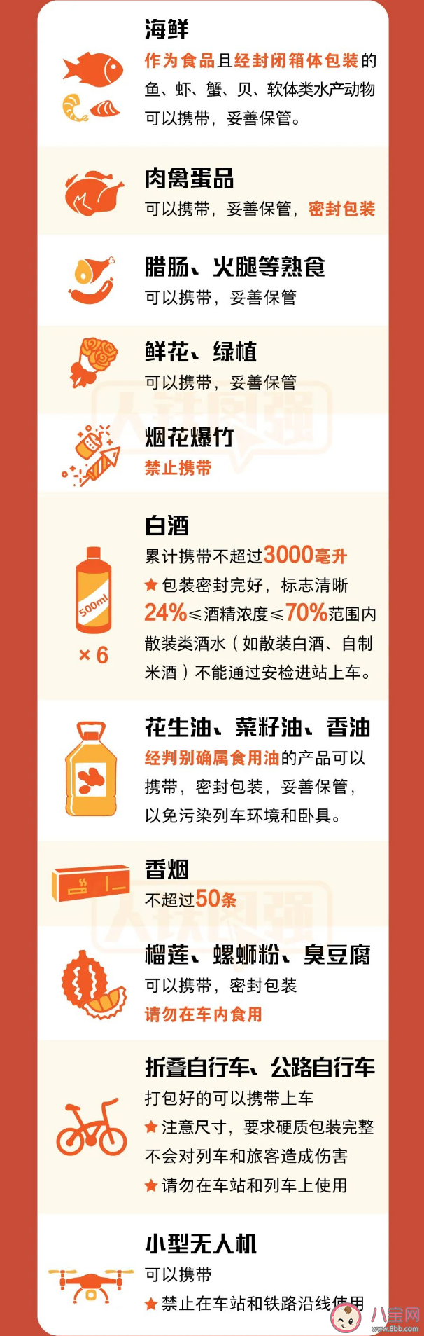 哪些年货坐火车要限量携带 乘火车禁止限量携带物品清单 哪些年货坐火车要限量携带 乘火车禁止限量携带物品清单