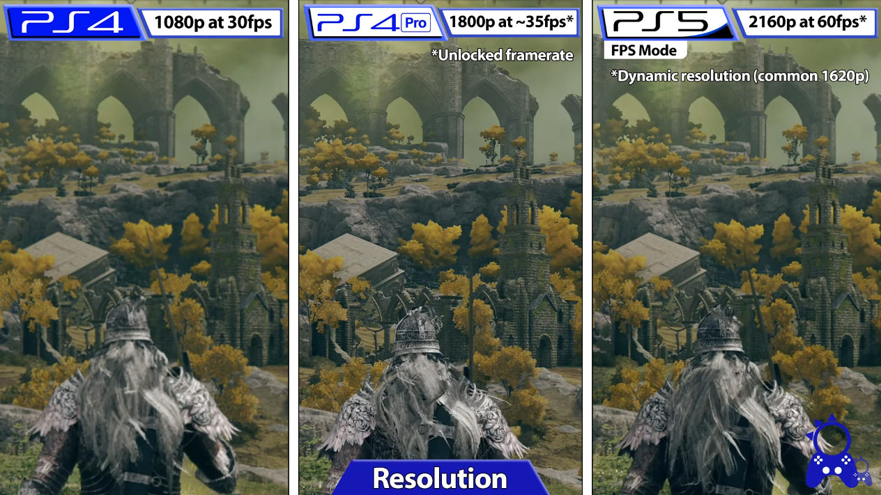 《艾尔登法环》PS主机表现对比 PS5加载速度快3倍