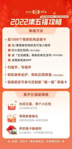 2022年支付宝集五福攻略 五福福卡全集齐技巧 2022年支付宝集五福攻略 五福福卡全集齐技巧