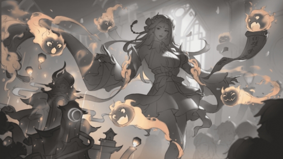 《王者荣耀》貂蝉五五开黑节皮肤海报线稿方案票选开启，两种方案邀你投票