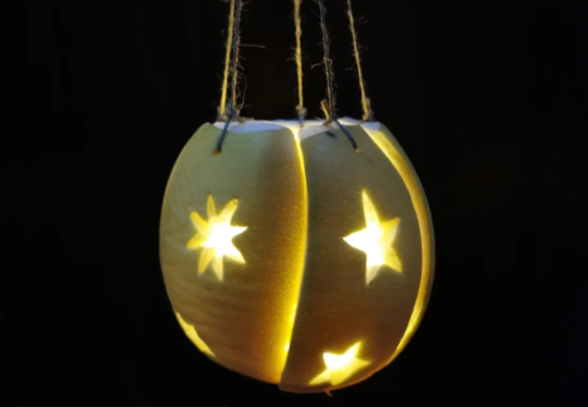 柚子怎么做成灯笼好看1