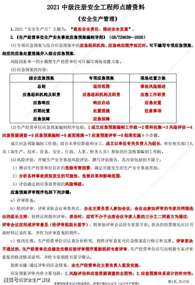 注册安全工程师2021年教材精讲