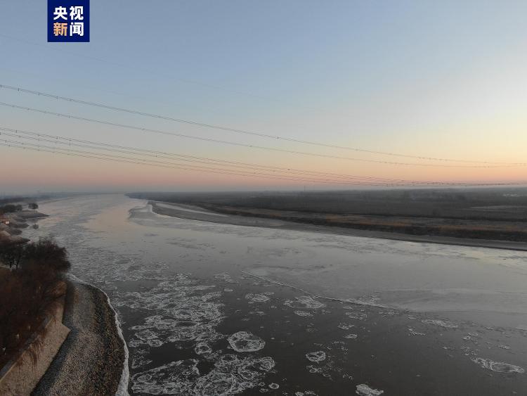 受强冷空气影响 黄河山东段出现本年度第二次封河