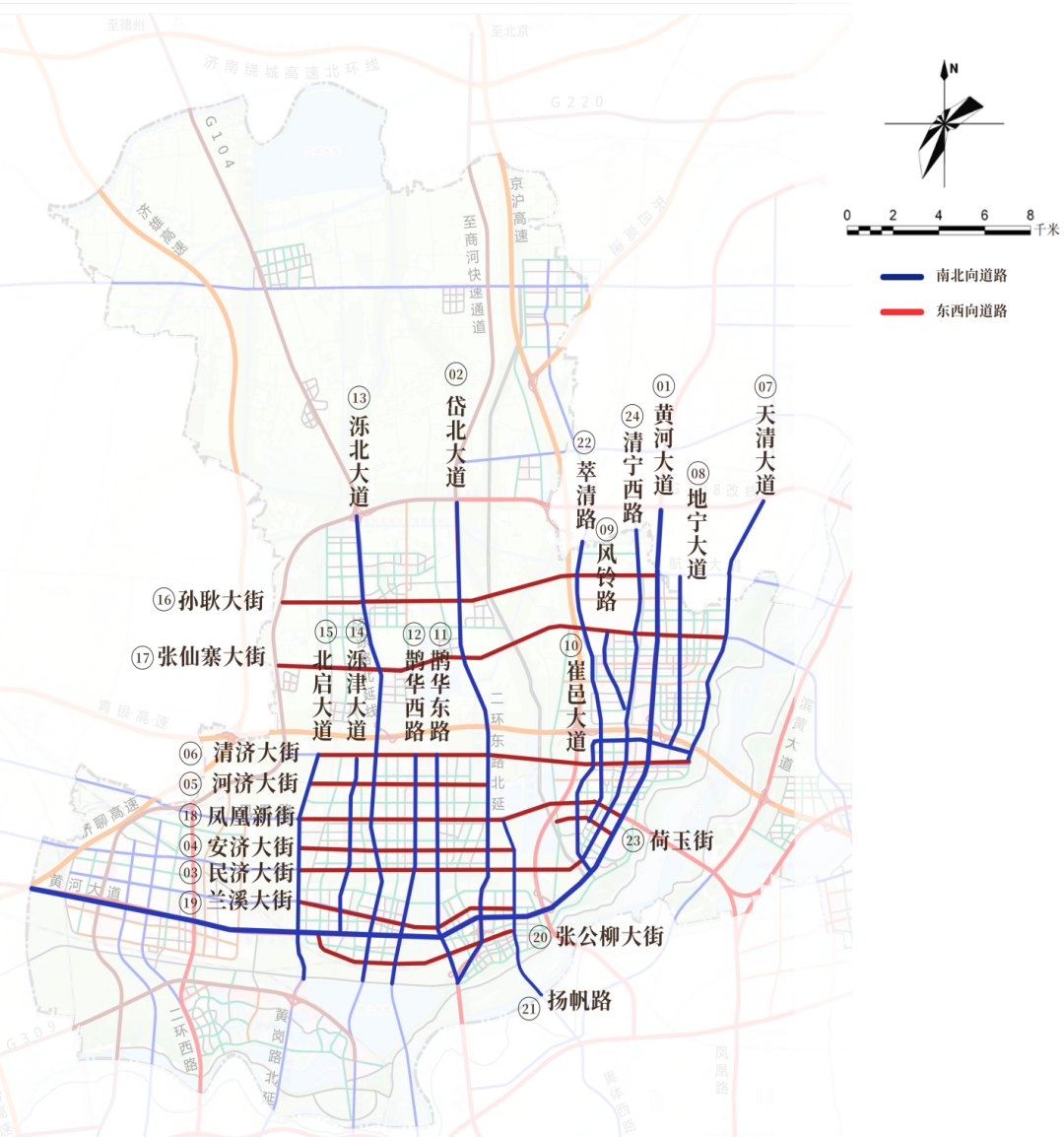 黄河大道、风铃路、兰溪大街…济南起步区道路命名“组团”征求意见