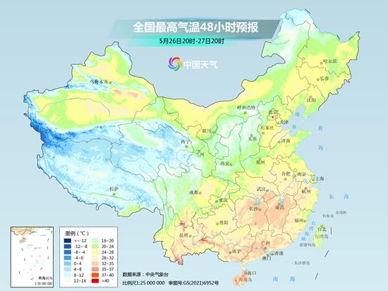 今年来南方最大范围高温闷热天气来袭