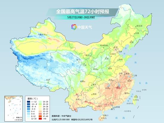 今年来南方最大范围高温闷热天气来袭