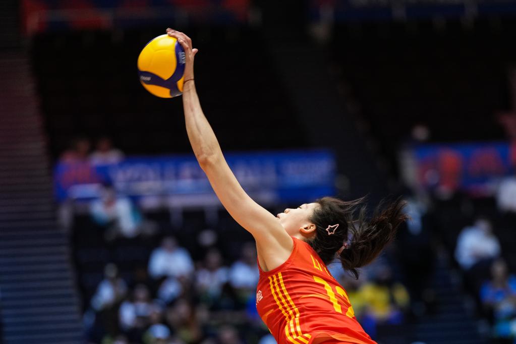 中国女排3:2险胜巴西队取得世界女排联赛“开门红”