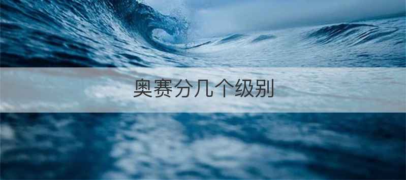 奥赛分几个级别