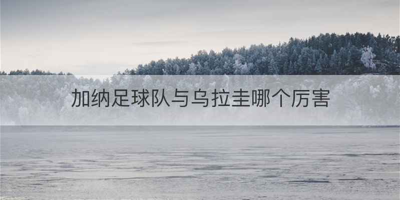 加纳足球队与乌拉圭哪个厉害