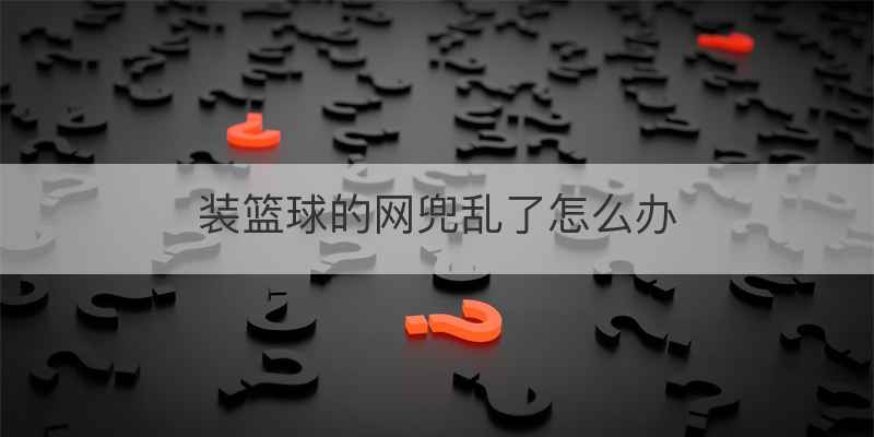 装篮球的网兜乱了怎么办