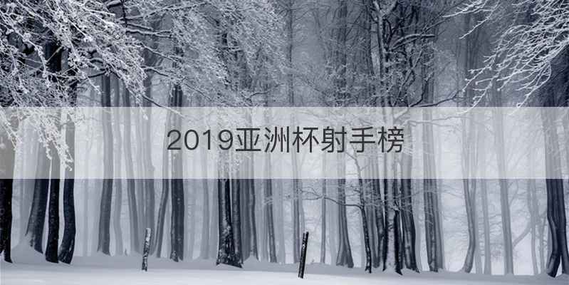 2019亚洲杯射手榜