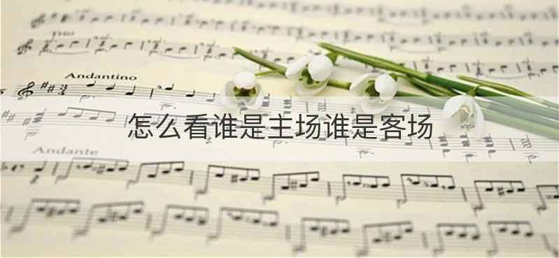 怎么看谁是主场谁是客场