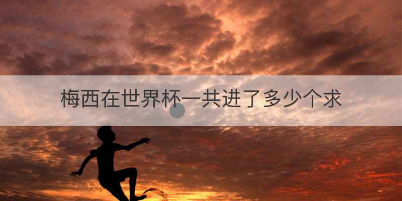 梅西在世界杯一共进了多少个求