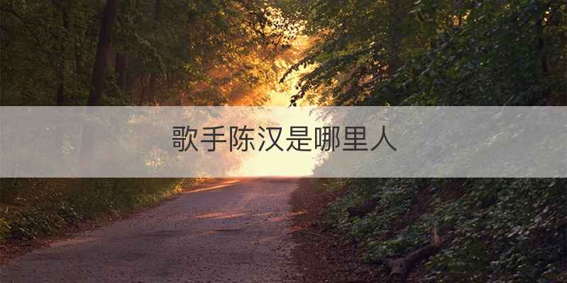 歌手陈汉是哪里人