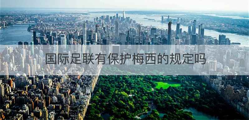 国际足联有保护梅西的规定吗