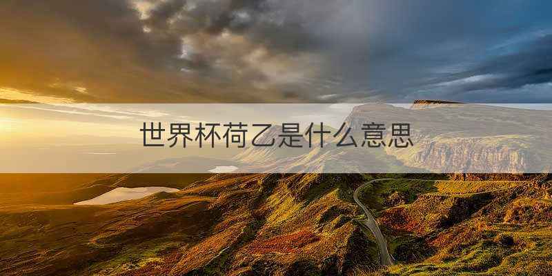 世界杯荷乙是什么意思