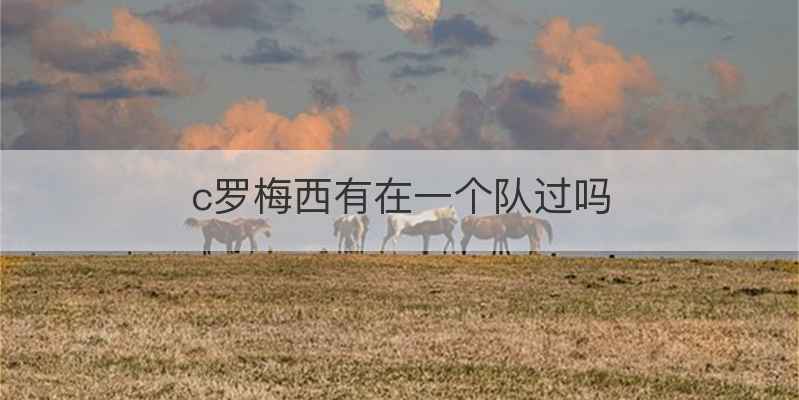 c罗梅西有在一个队过吗