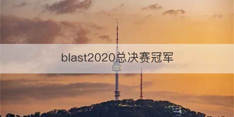 blast2020总决赛冠军