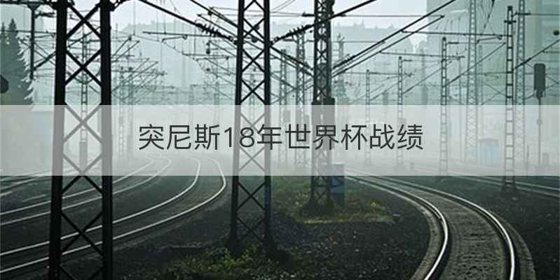 突尼斯18年世界杯战绩