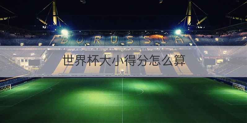 世界杯大小得分怎么算