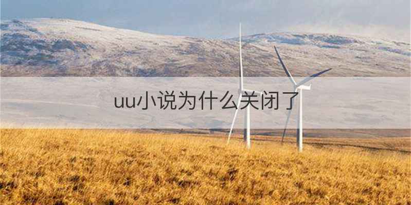 uu小说为什么关闭了