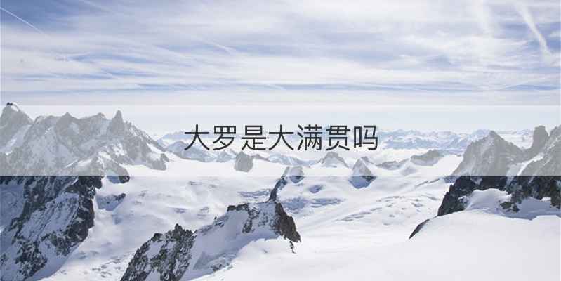 大罗是大满贯吗