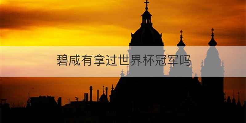 碧咸有拿过世界杯冠军吗