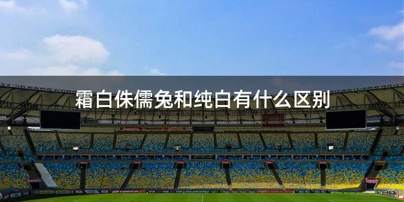 霜白侏儒兔和纯白有什么区别