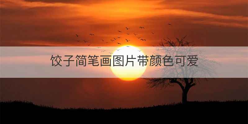 饺子简笔画图片带颜色可爱