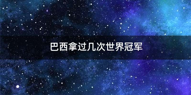 巴西拿过几次世界冠军