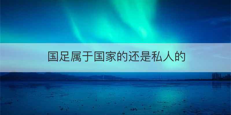 国足属于国家的还是私人的
