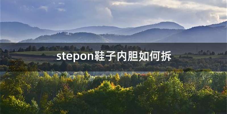 stepon鞋子内胆如何拆