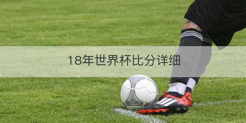 18年世界杯比分详细