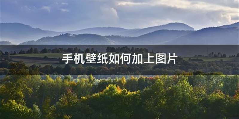 手机壁纸如何加上图片
