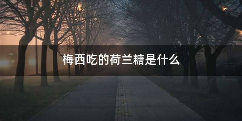 梅西吃的荷兰糖是什么