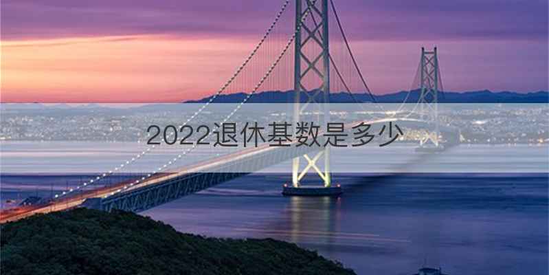 2022退休基数是多少