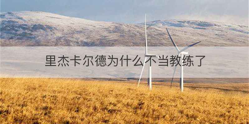 里杰卡尔德为什么不当教练了