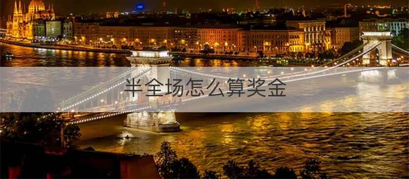 半全场怎么算奖金