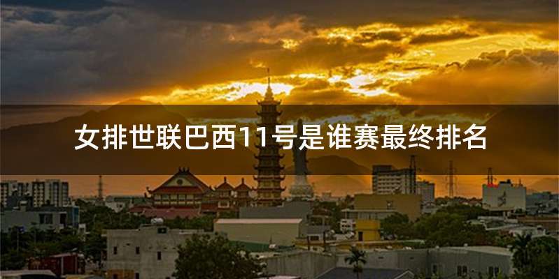 女排世联巴西11号是谁赛最终排名