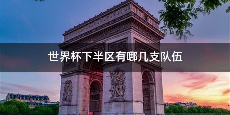 世界杯下半区有哪几支队伍