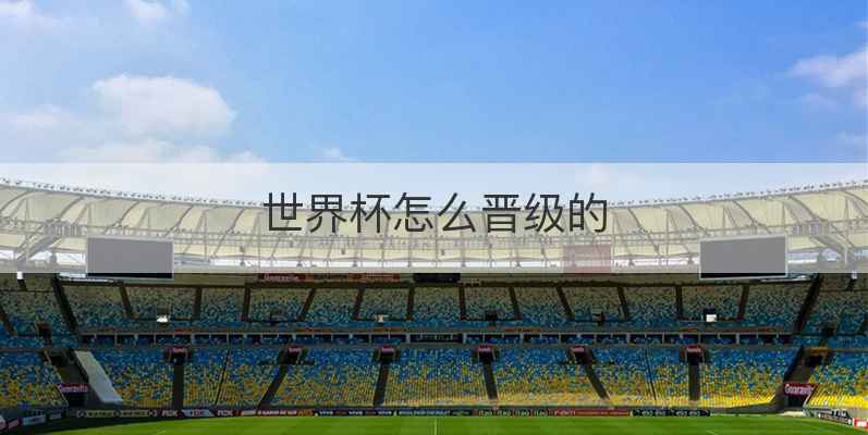 世界杯怎么晋级的