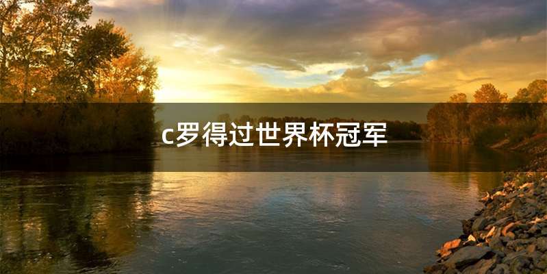 c罗得过世界杯冠军