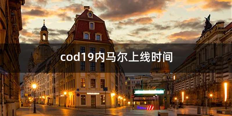 cod19内马尔上线时间